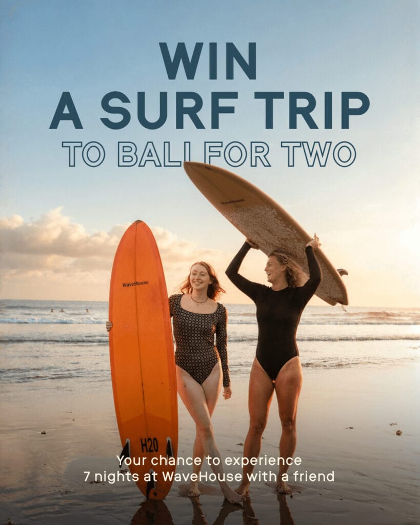 WaveHouse: win a surf trip to Bali for two